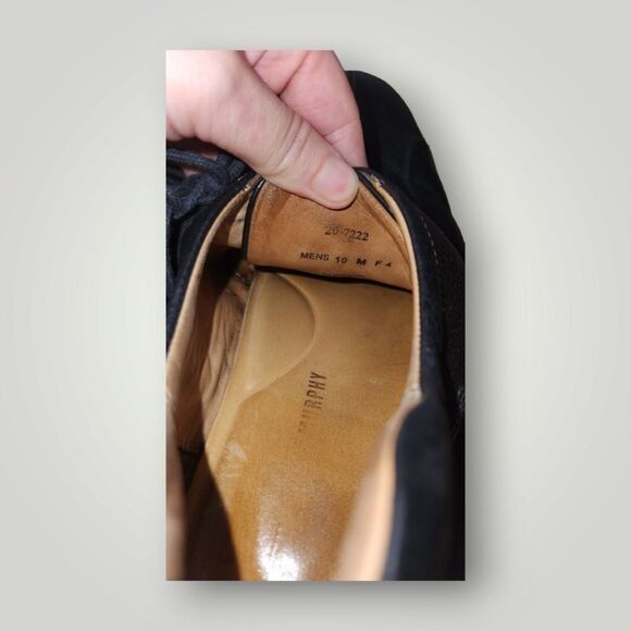 Johnston & Murphy Shuler Bicycle Oxfords Leather 20-7222 Black Lace up 10 - Picture 14 of 15